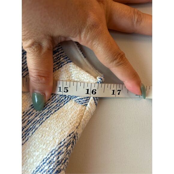 Line & Dot Sky stripe Kelly Dress sz XS fit & flare Revolve beachy nautical part - Picture 8 of 10